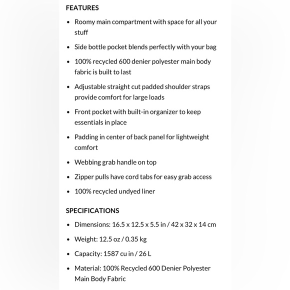 Jansport Superbreak Backpack Hydrangea 26L - Picture 6 of 6